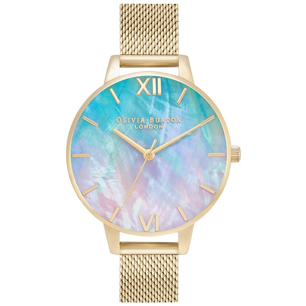 商品Olivia Burton|Women's Under The Sea Gold-Tone Mesh Bracelet Watch 34mm,价格¥1011,第1张图片