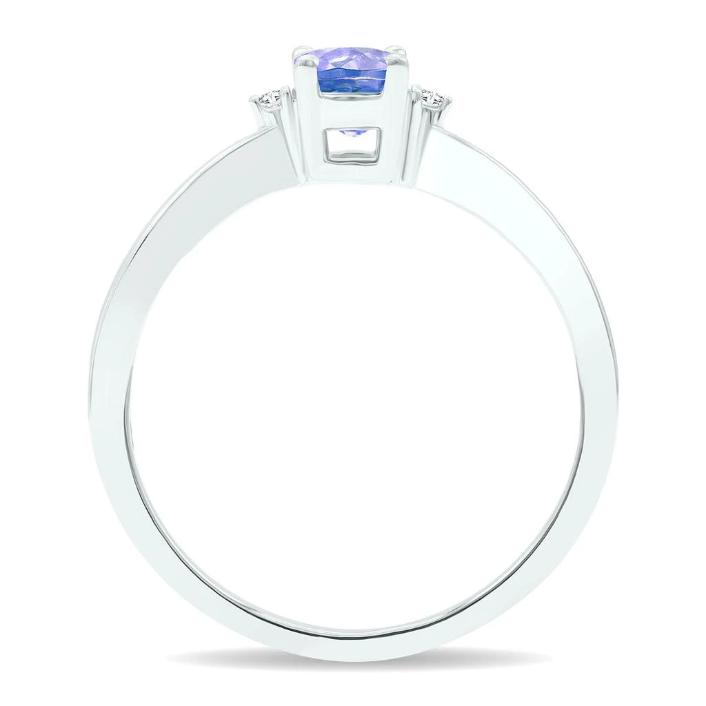 商品SSELECTS|Women's Tanzanite And Diamond Classic Ring In 10K White Gold,价格¥1652,第3张图片详细描述