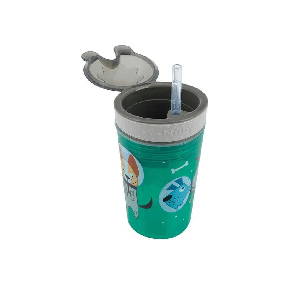 商品Nuby|Snack N' Sip 2 in 1 Snack and Drink Cup, 2 Pack, Red/Green,价格¥159,第3张图片详细描述