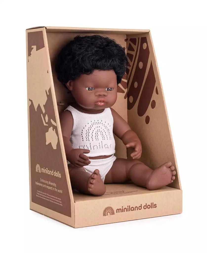 商品MINILAND|15" Baby Doll African Boy Set, 3 Piece,价格¥414,第2张图片详细描述