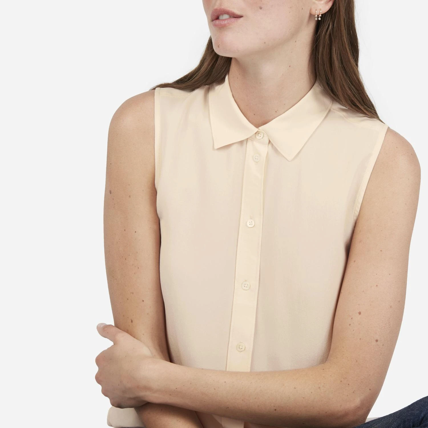 商品Everlane|休闲真丝无袖衬衣,价格¥385,第3张图片详细描述