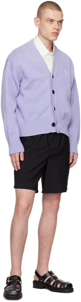 商品AMI|SSENSE Exclusive Purple Ami de Cœur Cardigan,价格¥4901,第4张图片详细描述