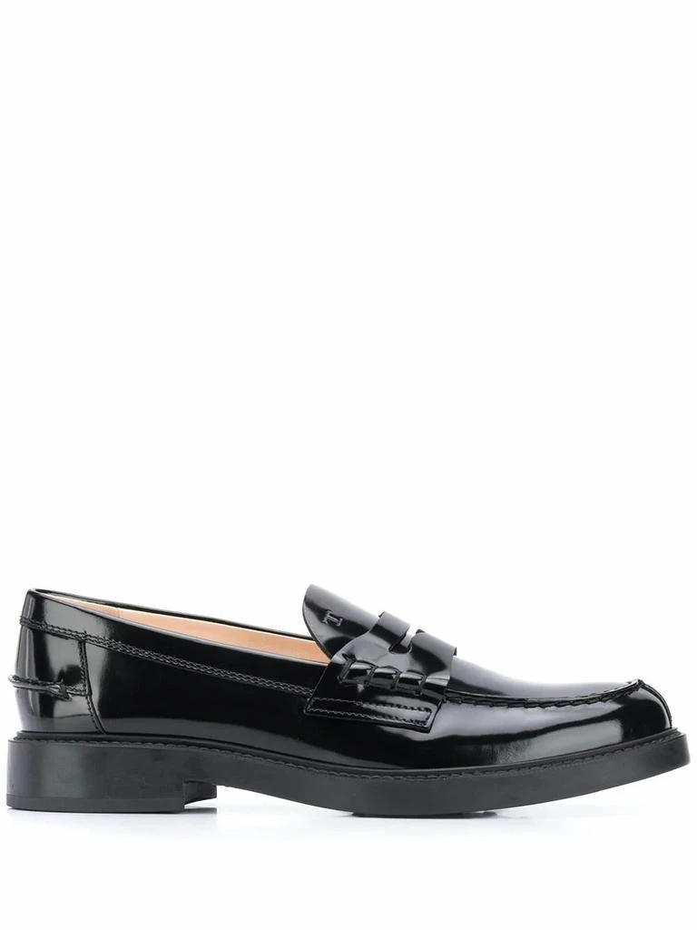 商品Tod's|Tod's women's black leather loafers,价格¥4013,第1张图片