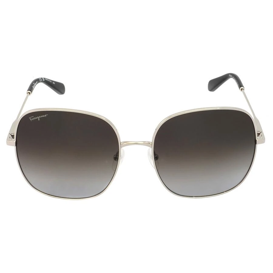 商品Salvatore Ferragamo|菲拉格慕 灰色渐变方形女士太阳镜 SF300S 041 59,价格¥585,第1张图片