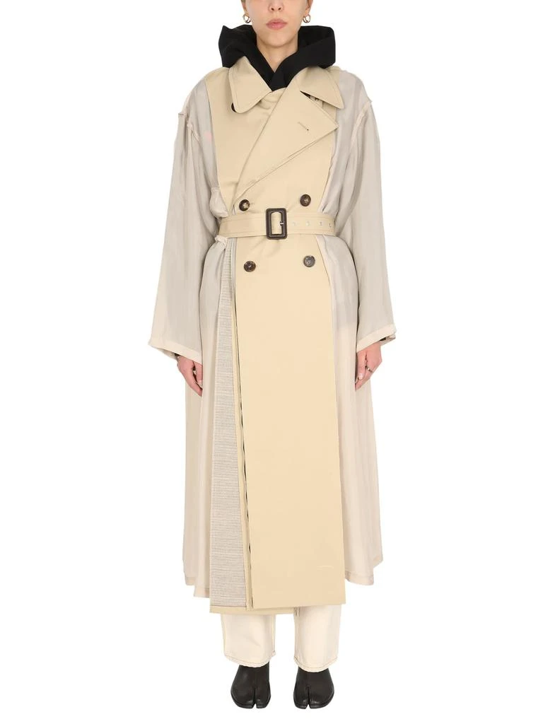 商品MAISON MARGIELA|Two-material Trench,价格¥7258,第1张图片