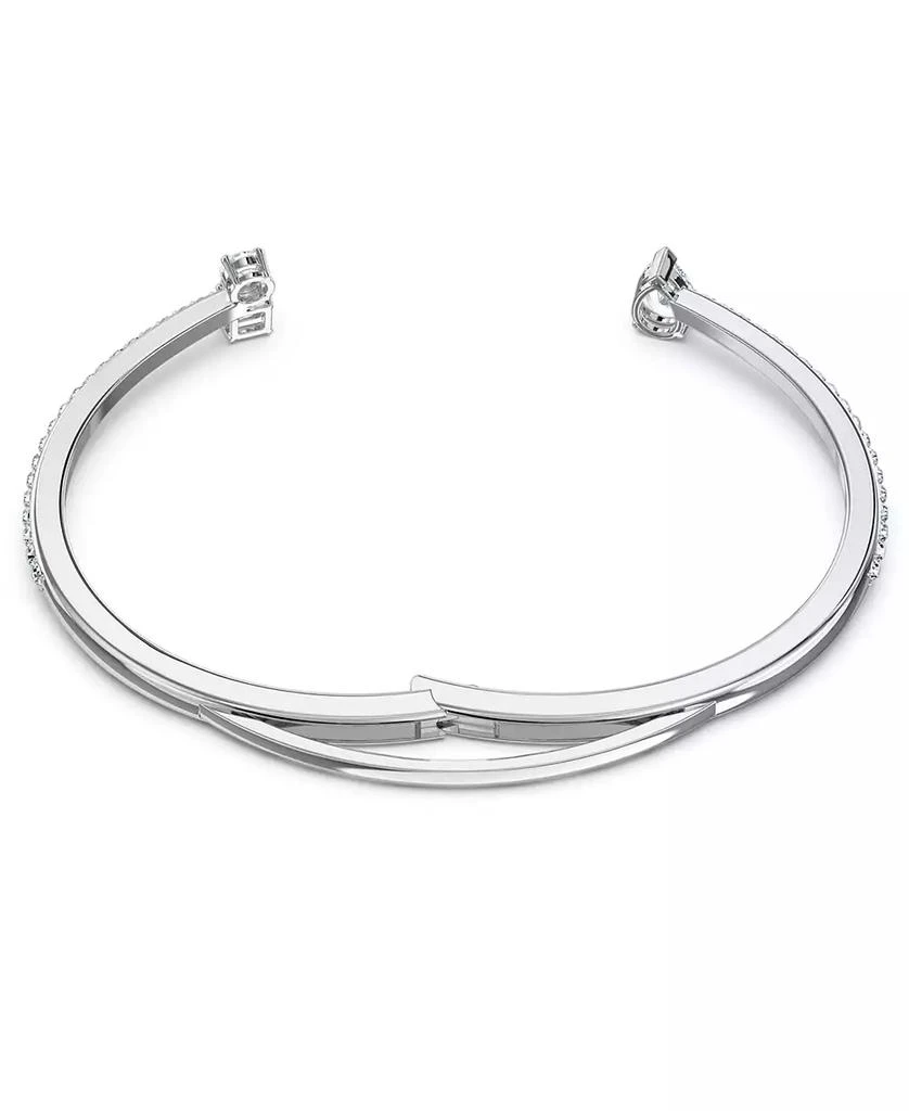 商品Swarovski|Silver-Tone Crystal Cuff Bracelet,价格¥1329,第3张图片详细描述