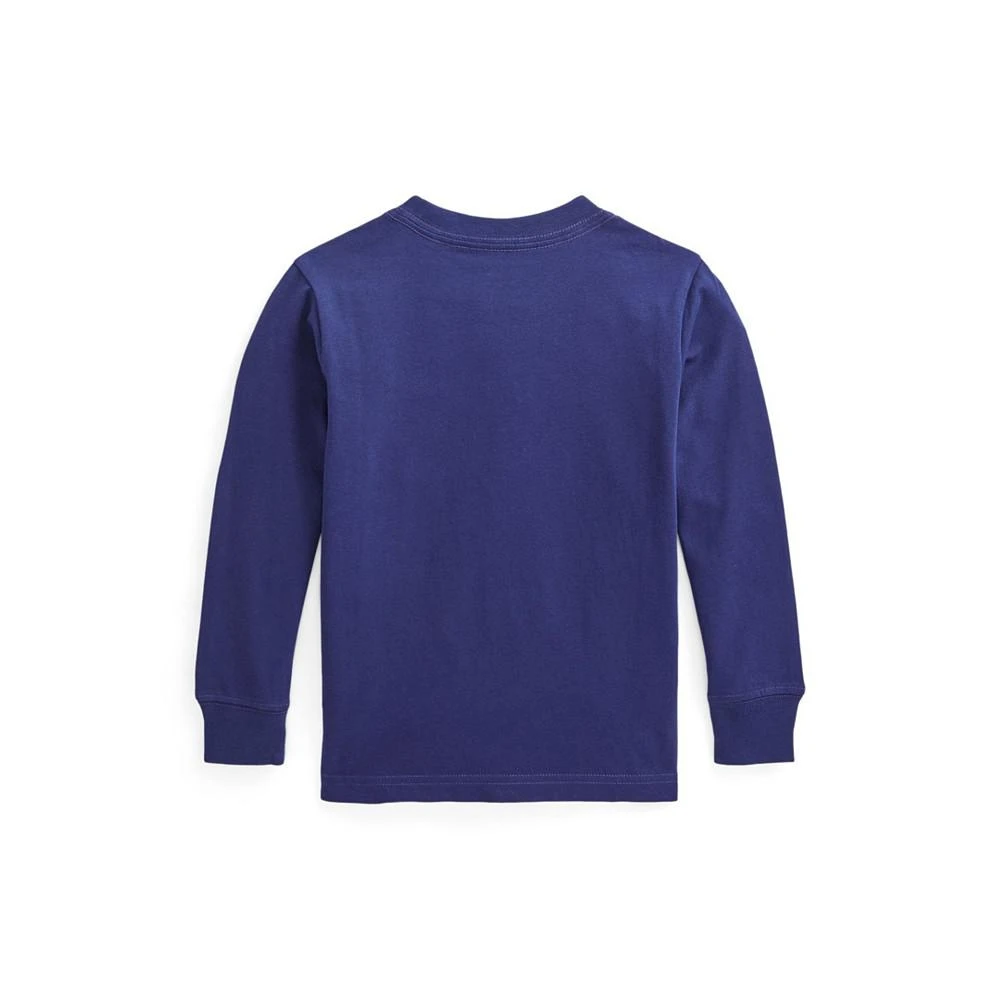 商品Ralph Lauren|Toddler Boys Jersey Long Sleeve T-shirt,价格¥160,第2张图片详细描述