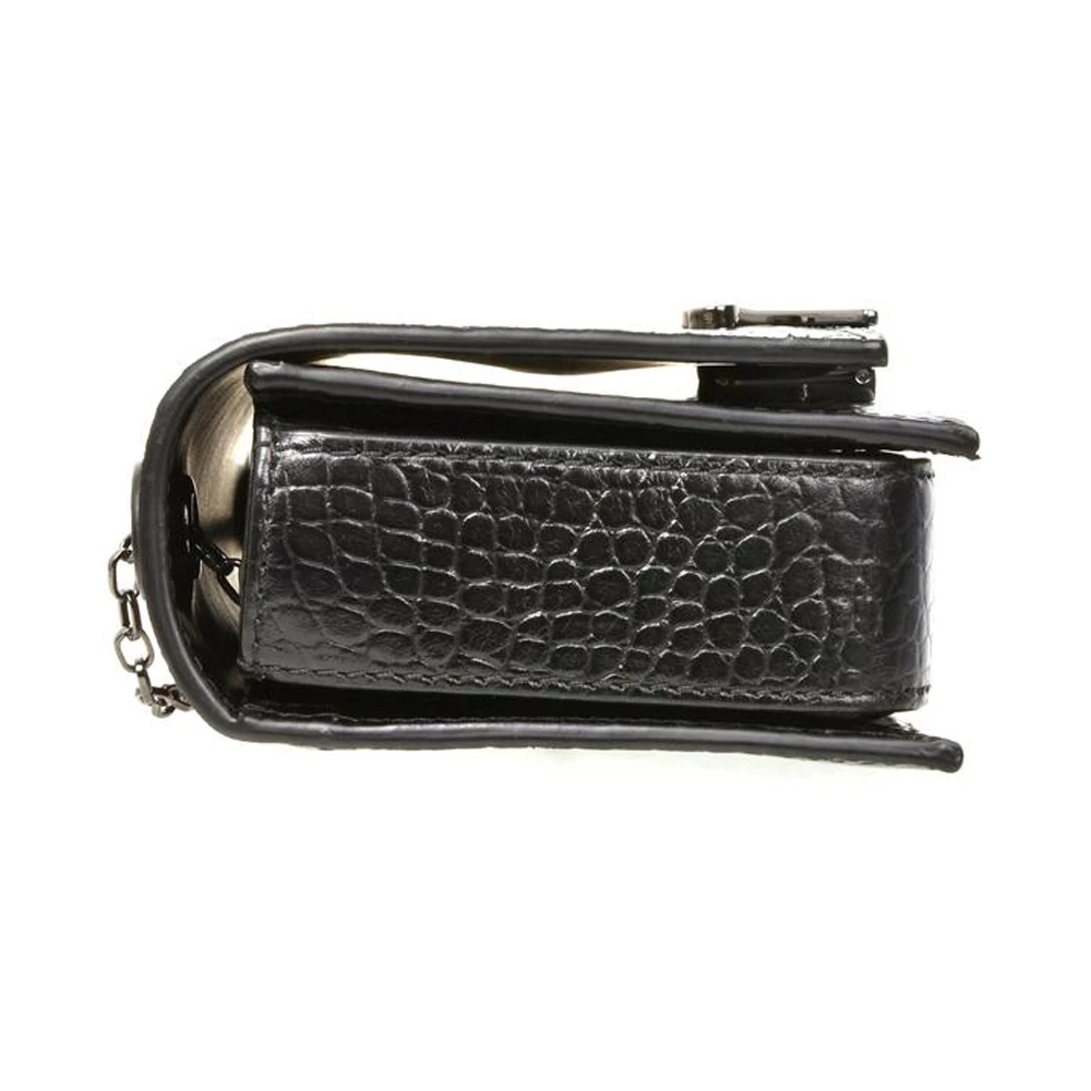 EMPORIO ARMANI 女士翻盖三角扣链条单肩斜挎包小方包 YEWM17-YDS9I-80001 商品