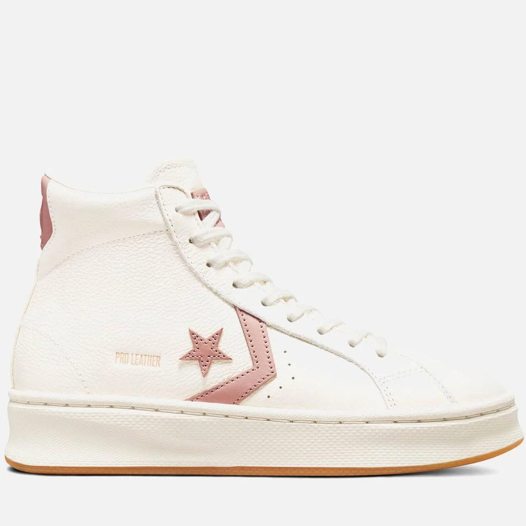 商品Converse|CONVERSE WOMEN'S PRO LEATHER LIFT NEUTRAL CRAFTED HI-TOP TRAINERS - EGRET/VACHETTA BEIGE/EGRET,价格¥361,第1张图片