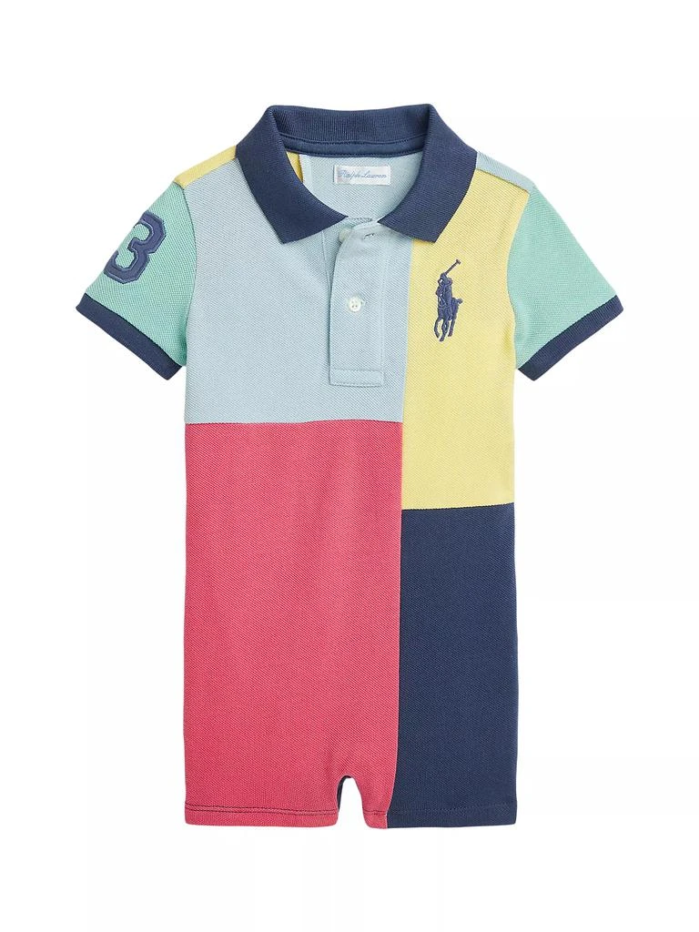 商品Ralph Lauren|Baby Boy's Colorblocked Cotton Shortall,价格¥203,第1张图片