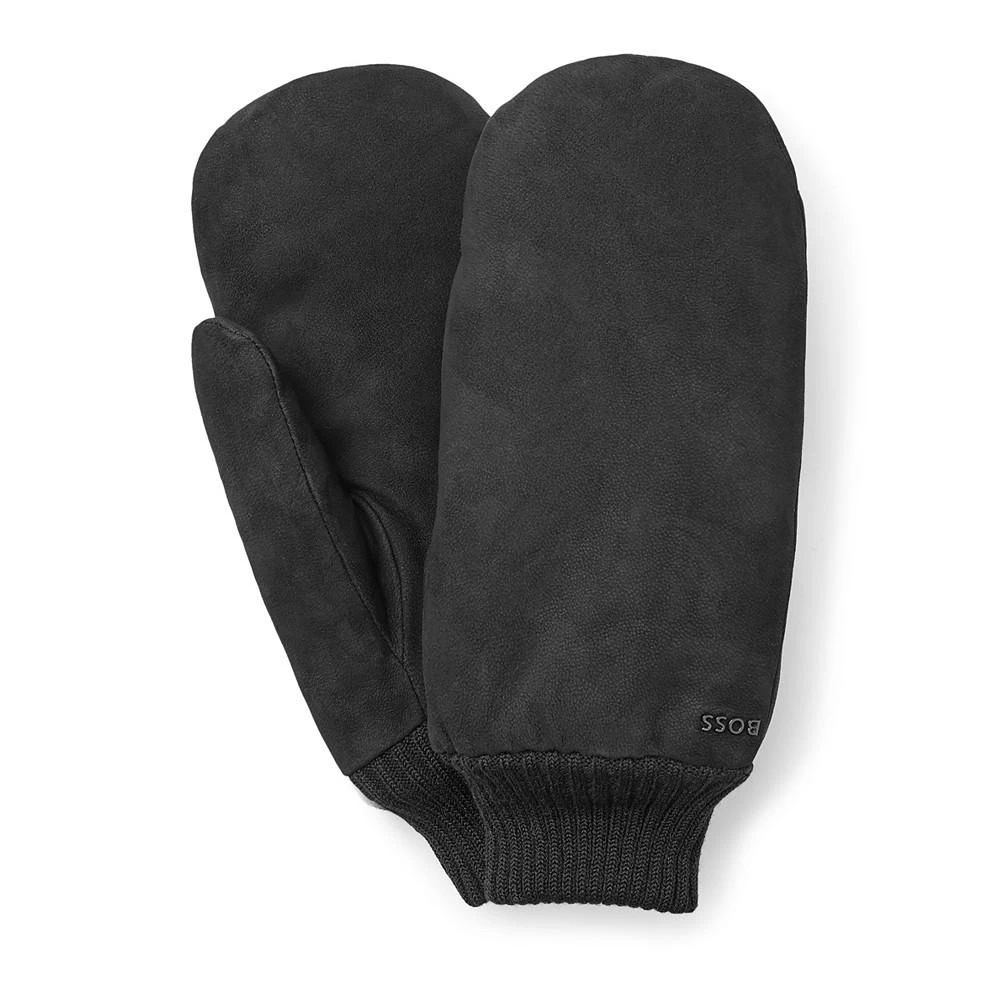 商品Hugo Boss|Men's Nubuck-Leather Mittens,价格¥1032,第2张图片详细描述