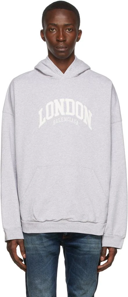 商品Balenciaga|Grey Cotton Hoodie,价格¥3138,第1张图片