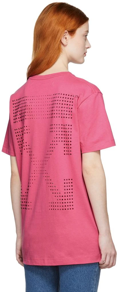 商品Off-White|SSENSE Exclusive Pink Cross Slim T-Shirt,价格¥1225,第3张图片详细描述