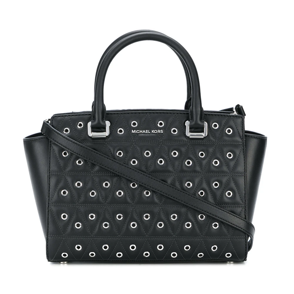 商品[国内直发] Michael Kors|Michael Kors 迈克高仕 SELMA系列黑色牛皮女士手提包 30F7SLMS6O-BLACK,价格¥1570,第1张图片