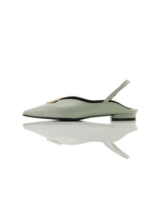 商品MEIEL DEW|Wave  Line Slingback  MD19SS1032 Mint,价格¥1375,第2张图片详细描述