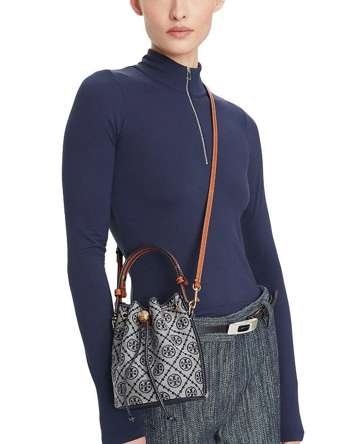 商品Tory Burch| T Monogram mini 水桶包,价格¥2856,第2张图片详细描述