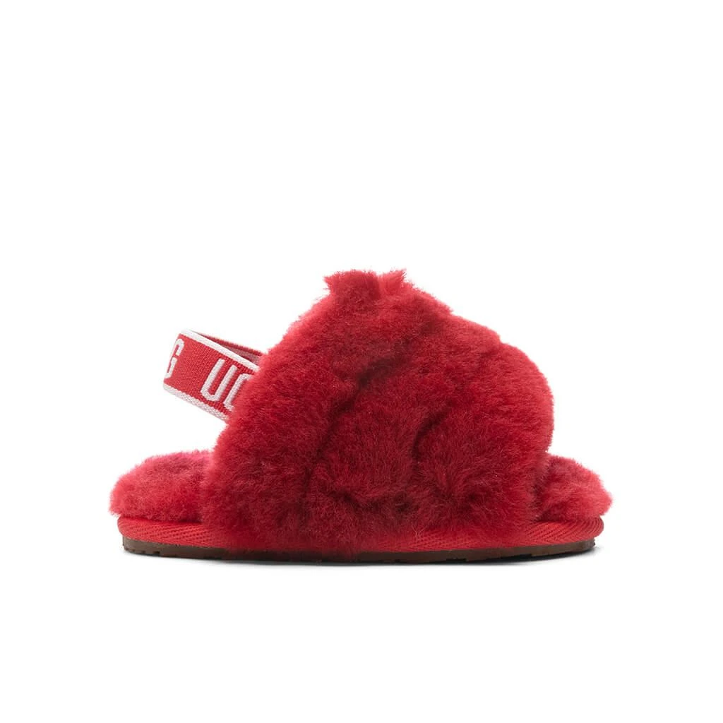 商品UGG|Baby Fluff Yeah Slide - Ribbon Red,价格¥418,第1张图片