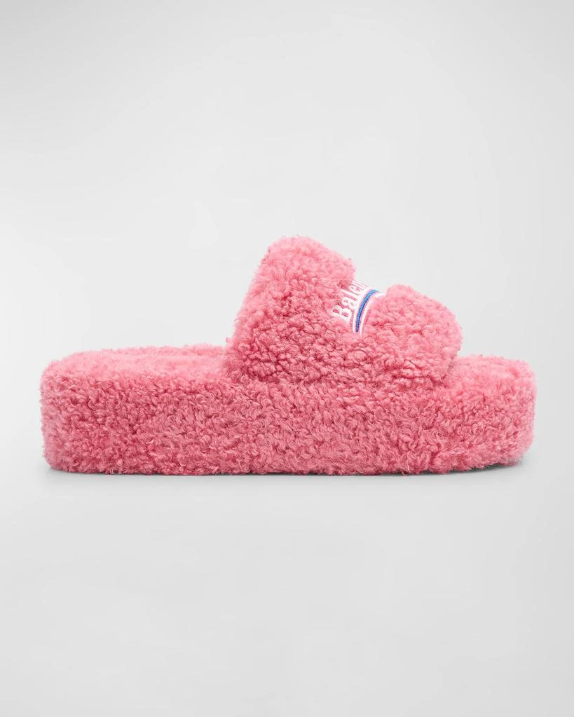 商品Balenciaga|Furry Platform Sandals,价格¥6795,第1张图片