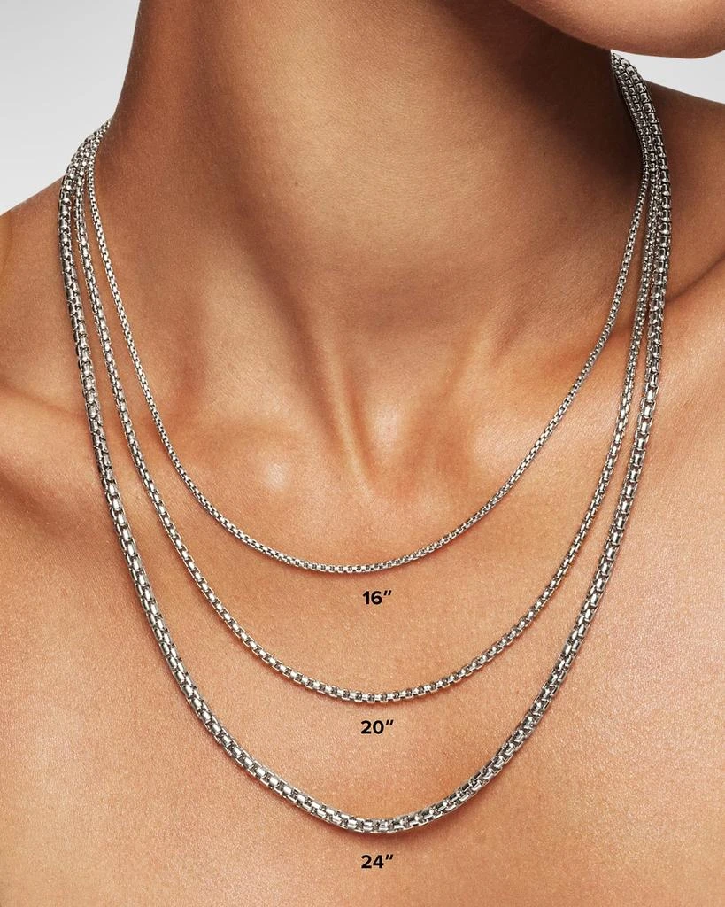 商品David Yurman|Madison Chain Necklace in Silver, 3mm, 36"L,价格¥5166,第4张图片详细描述