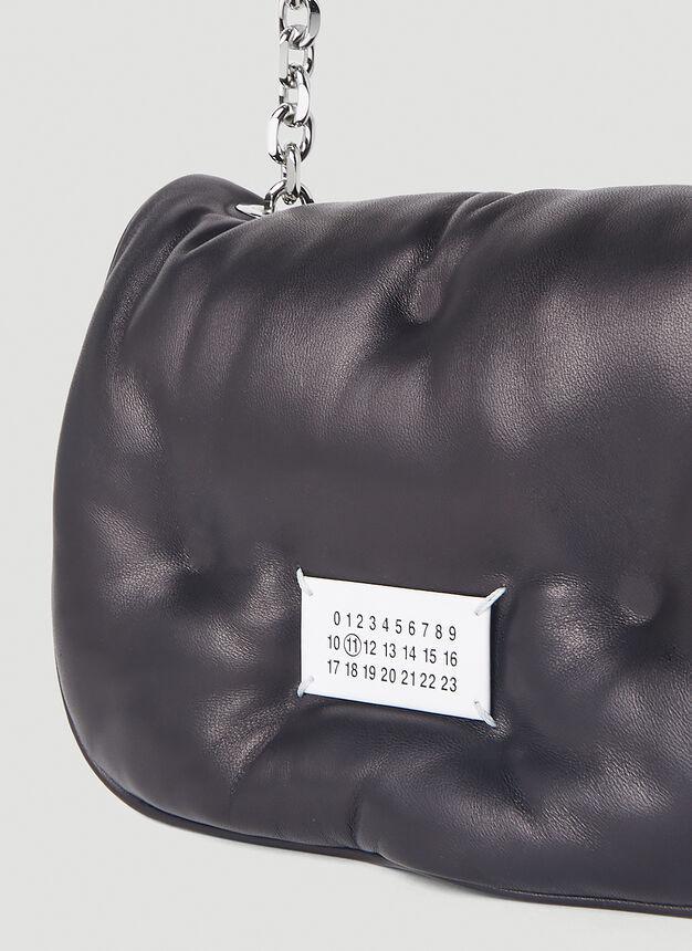 商品MAISON MARGIELA|Glam Slam Flap Small Shoulder Bag in Black,价格¥10651,第6张图片详细描述