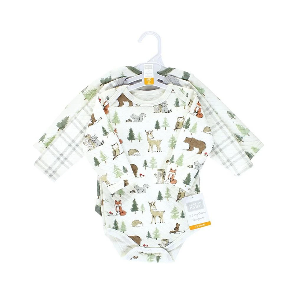 商品Hudson|Baby Boys Quilted Bodysuits, Pack of 3,价格¥128,第2张图片详细描述