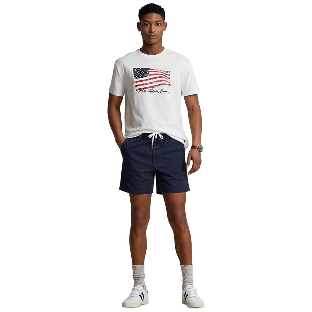 商品Ralph Lauren|Men's Classic-Fit American Flag T-Shirt,价格¥159,第4张图片详细描述