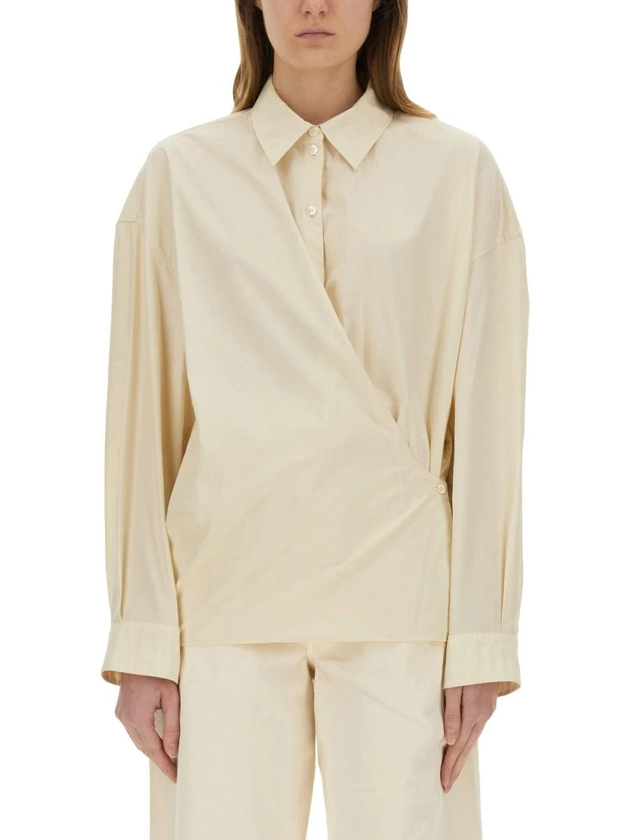 商品Lemaire|Lemaire 女士衬衫 SH1141LF588YE507 白色,价格¥3304,第1张图片