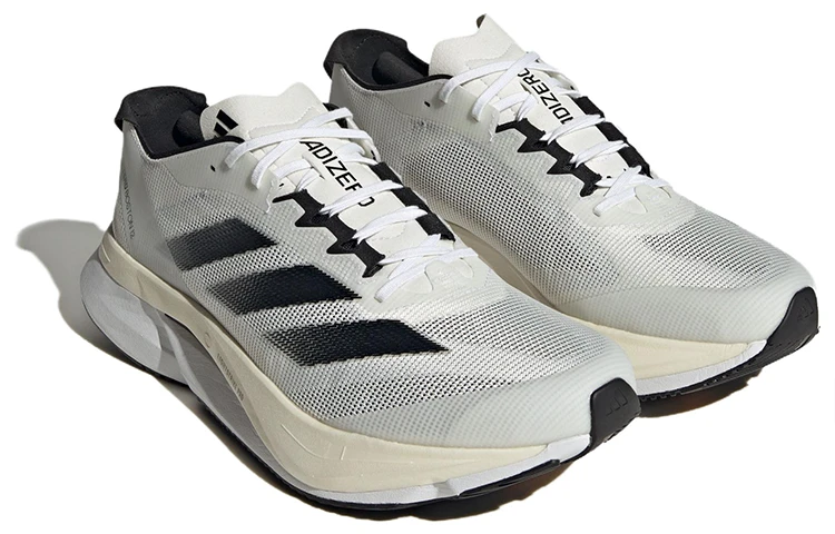 商品[国内直发] Adidas|adidas Adizero Boston 12 舒适百搭 网布耐磨 低帮跑步鞋 男女同款 白黑,价格¥736,第4张图片详细描述