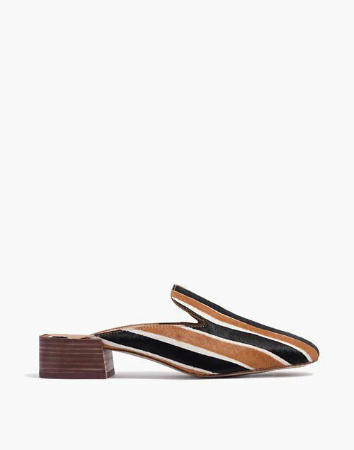 商品Madewell|The Willa Loafer Mule in Striped Calf Hair,价格¥638,第2张图片详细描述