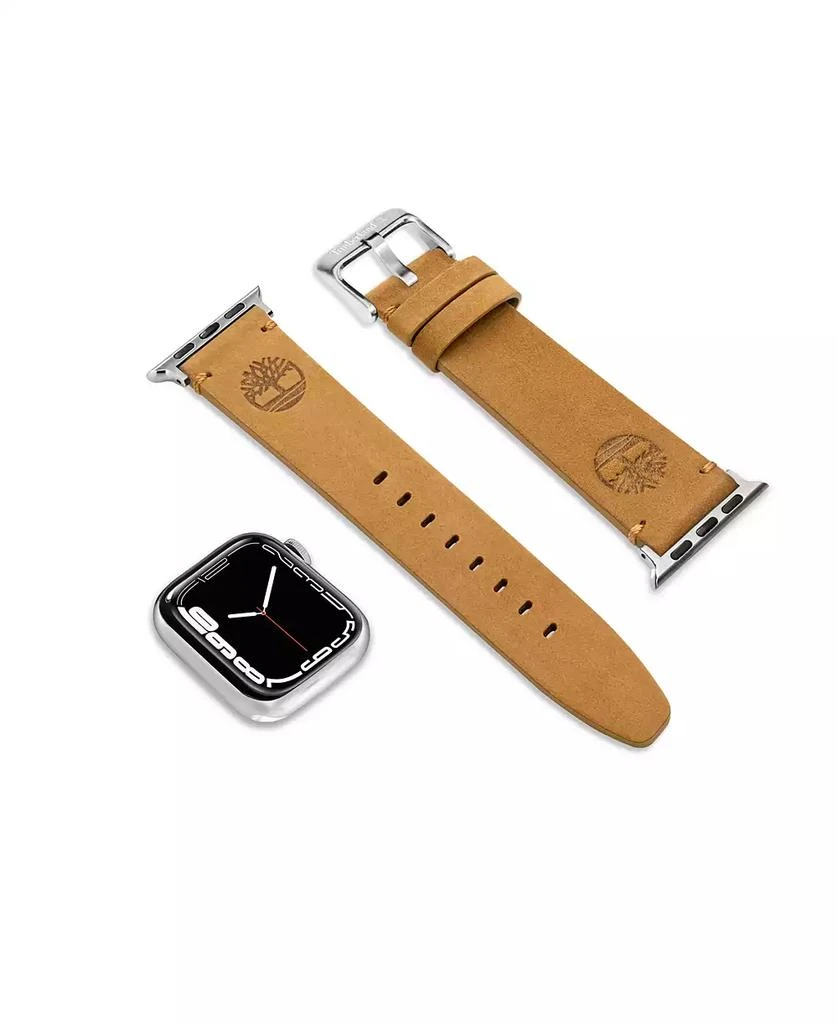 商品Timberland|Unisex Ashby Wheat Genuine Leather Universal Smart Watch Strap 20mm,价格¥367,第3张图片详细描述