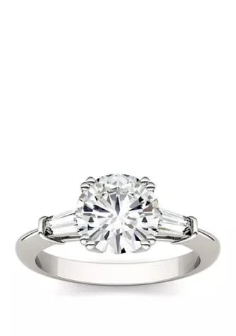 商品Charles & Colvard|Colvard 2.27 Ct. T.w. Lab Created Moissanite Engagement Ring In 14K White Gold,价格¥10736,第1张图片