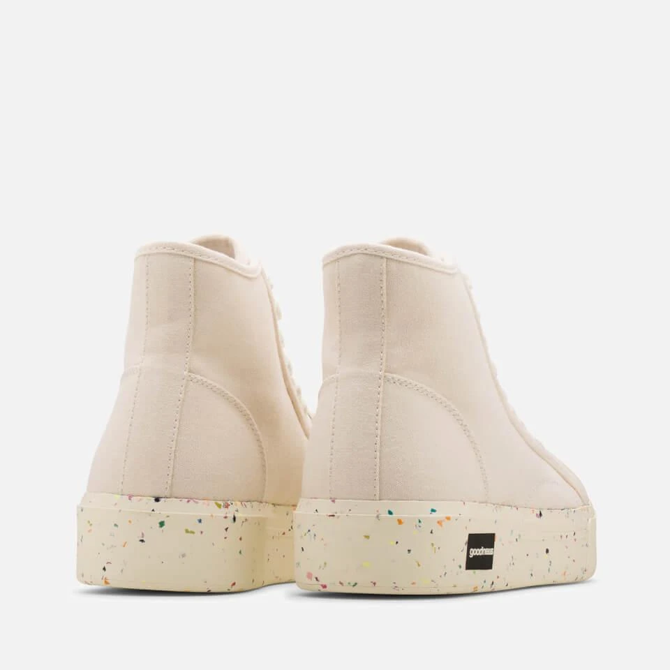 商品Good News|GOOD NEWS JUICE COTTON-CANVAS HI-TOP TRAINERS,价格¥258,第3张图片详细描述