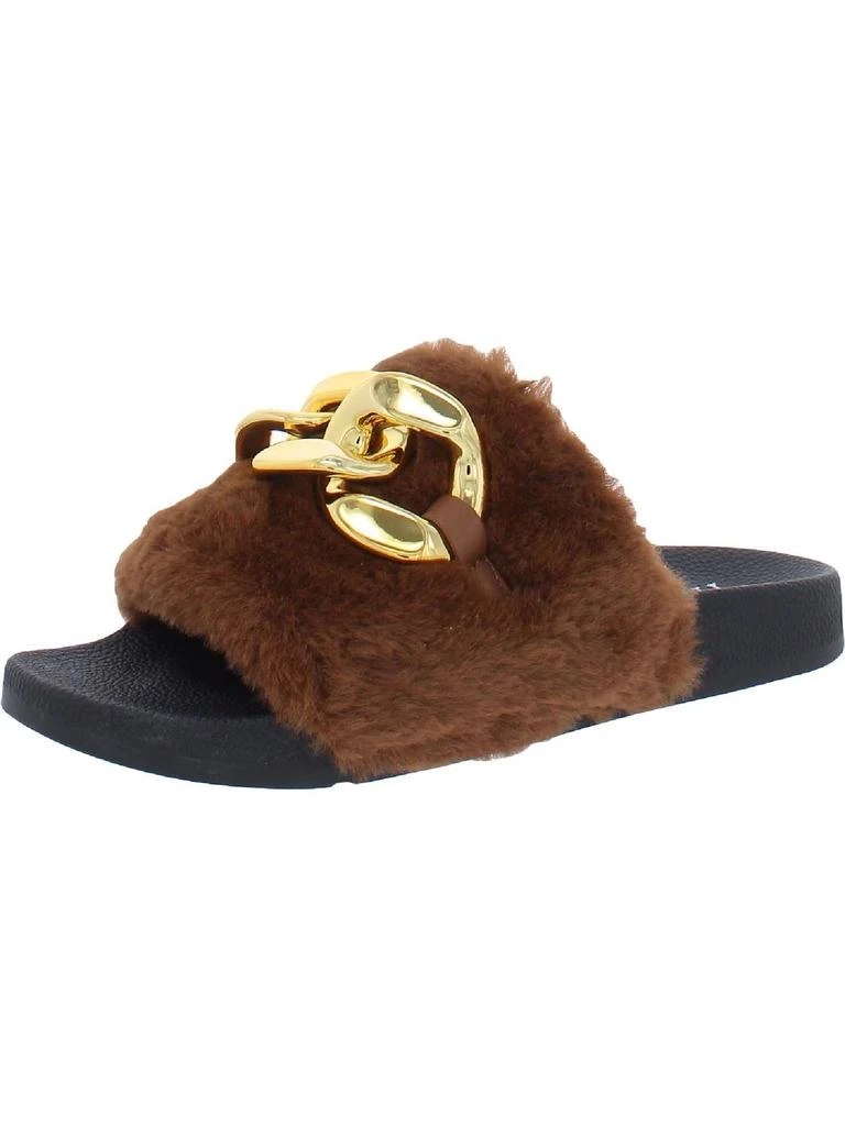 商品INC International|Percita Womens Faux Fur Flats Slide Slippers,价格¥178-¥214,第5张图片详细描述