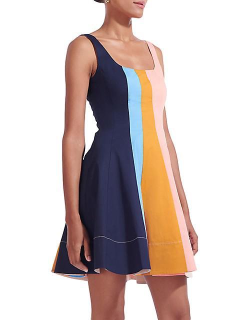 商品Staud|Wells Stripe Fit & Flare Minidress,价格¥760,第6张图片详细描述