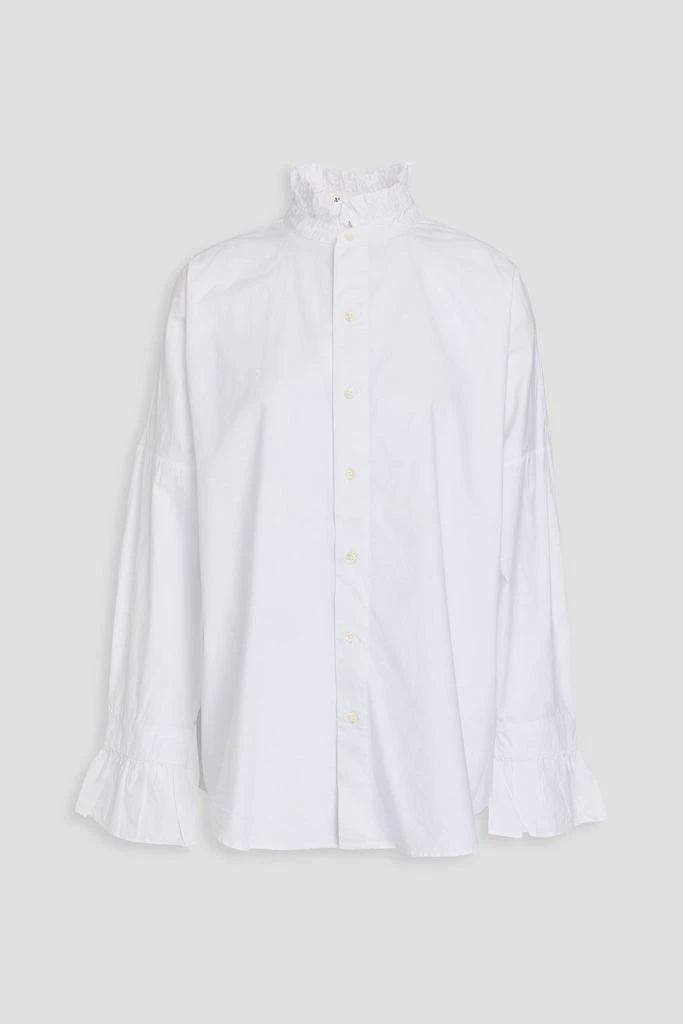 商品Alex Mill|Ruffled cotton-poplin shirt,价格¥507,第1张图片