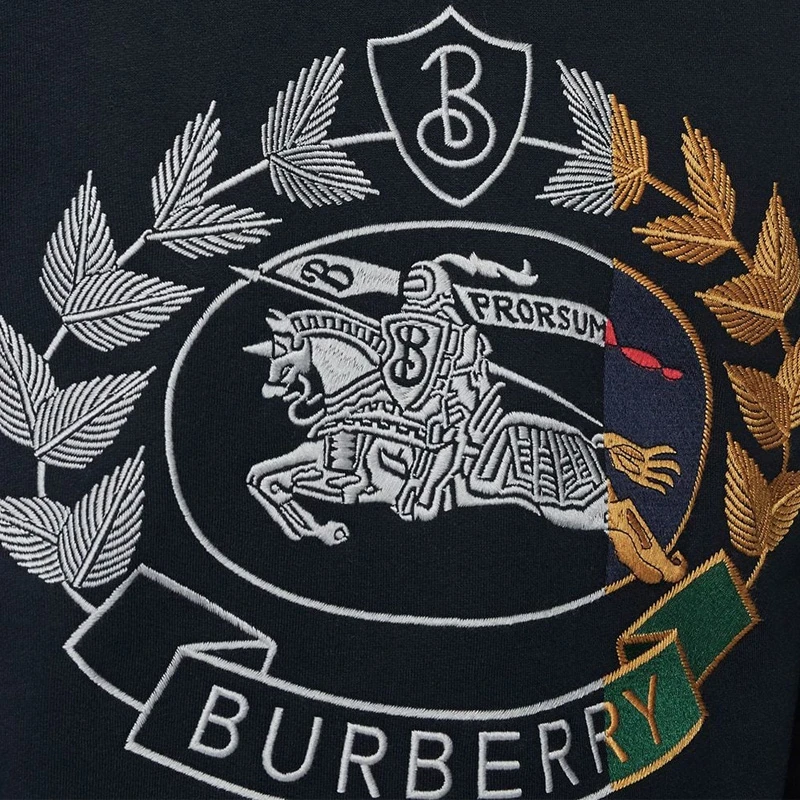 Burberry 博柏利 男士海军蓝混纺平织卫衣运动衫 8007073 商品