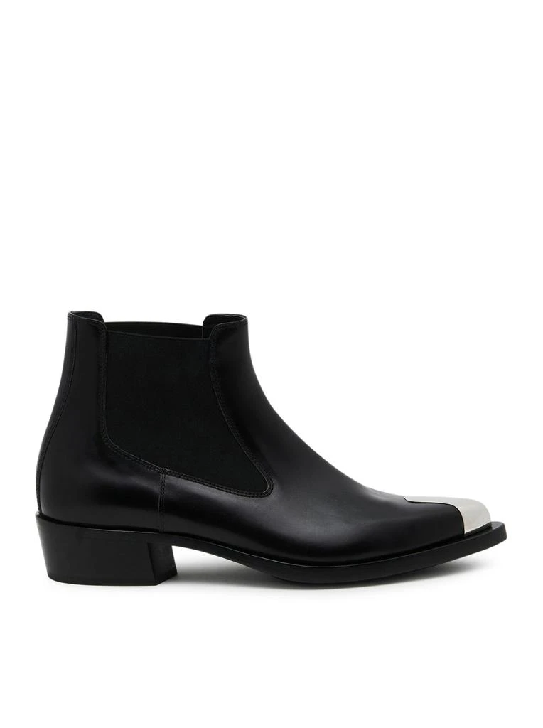 商品Alexander McQueen|Punk Chelsea Boots for Men in Black,价格¥5074,第1张图片