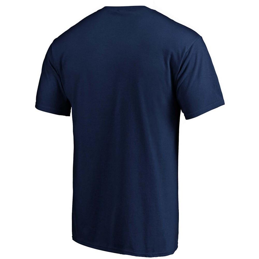 商品Fanatics|Men's Navy Oklahoma City Thunder Primary Team Logo T-shirt,价格¥165,第5张图片详细描述