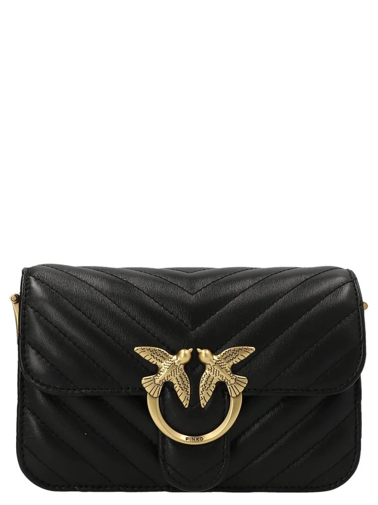 商品PINKO|Pinko love Baby Bell Chevron Shoulder Bag,价格¥2545,第1张图片