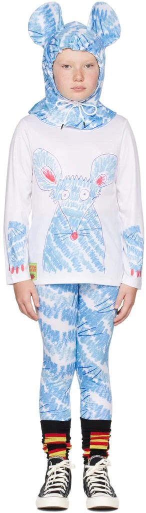 商品CHOPOVA LOWENA|SSENSE Exclusive Kids White & Blue Fuzzy Mouse Costume,价格¥863,第1张图片