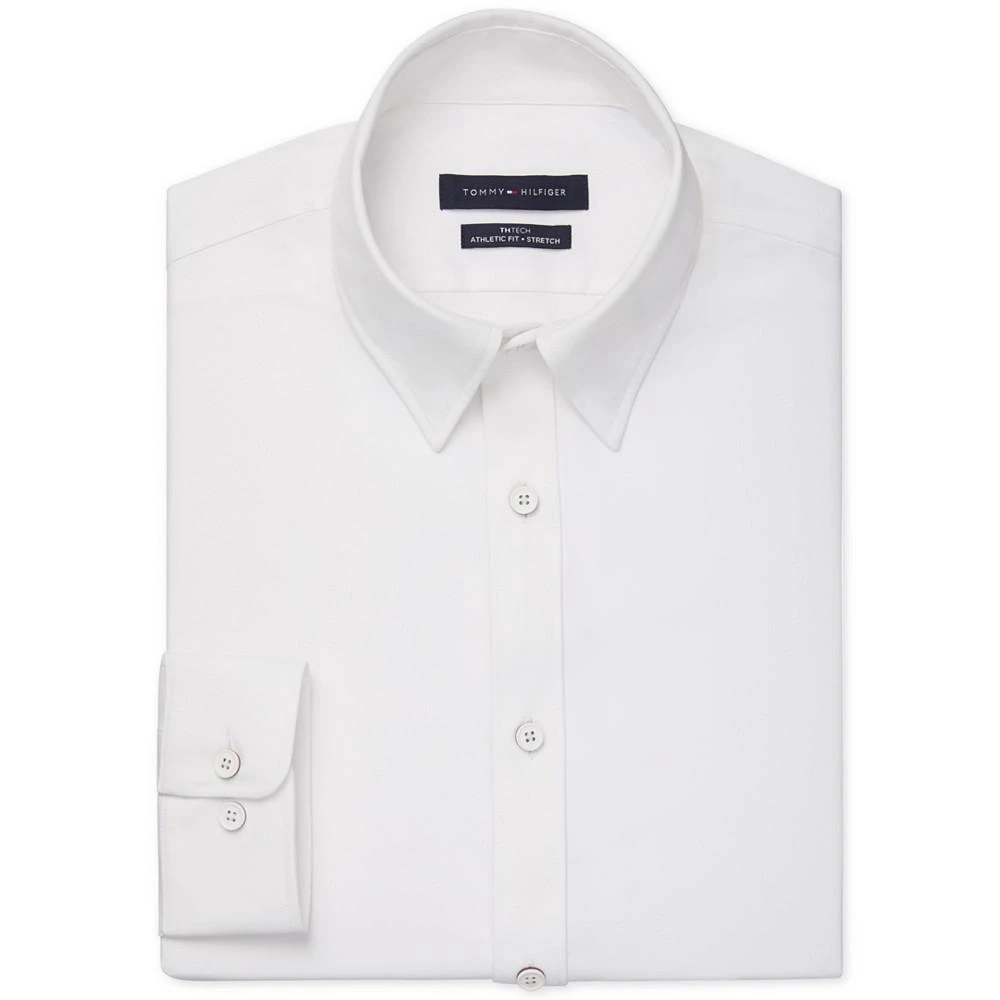 商品Tommy Hilfiger|Men's No-Tuck Casual Slim Fit Stretch Dress Shirt,价格¥357,第3张图片详细描述