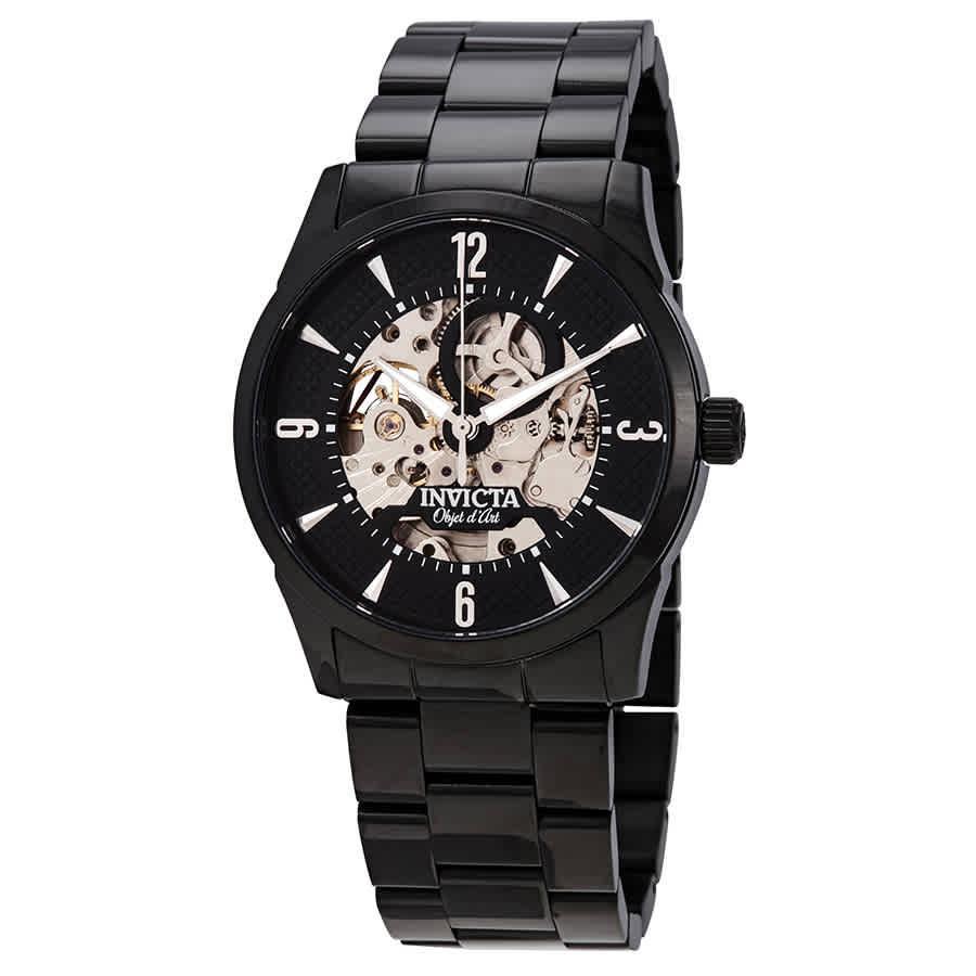 商品Invicta|Invicta Objet D Art Automatic Black Dial Mens Watch 27585,价格¥604,第1张图片