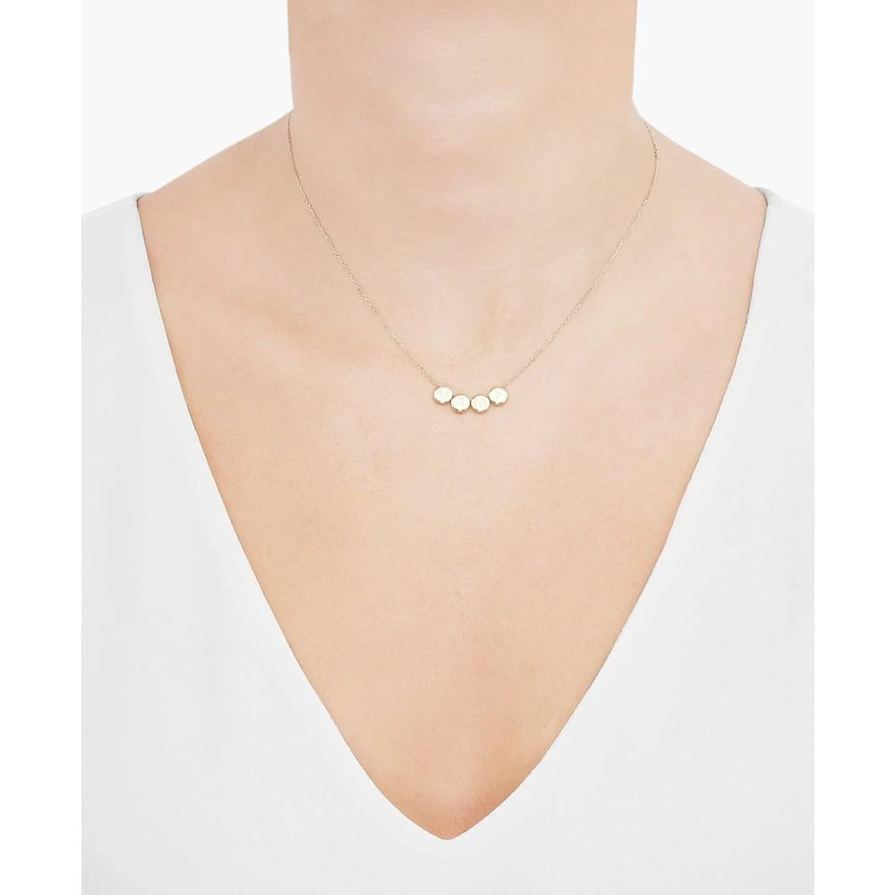商品Macy's|Mama Four Disc Sliding Pendant Necklace in 10k Gold, 16" + 2" extender,价格¥1585,第2张图片详细描述