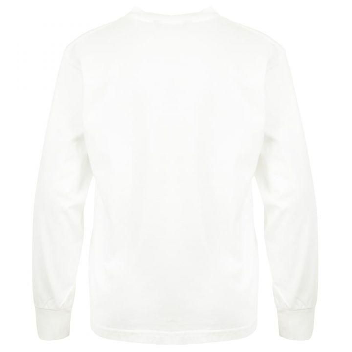 商品Balenciaga|Ivory Long Sleeve Crescent T Shirt,价格¥1025,第5张图片详细描述