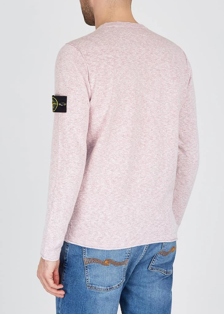 商品Stone Island|Pink knitted cotton-blend jumper 上衣,价格¥1353,第3张图片详细描述