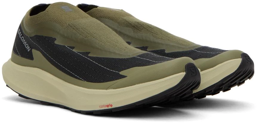 商品Salomon|Khaki & Gray Pulsar Reflective Advanced Sneakers,价格¥1411,第4张图片详细描述