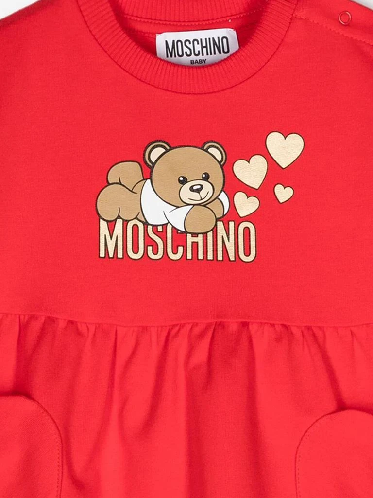 商品Moschino|Baby Girls Bear Logo Sweater Dress in Red,价格¥1135,第3张图片详细描述