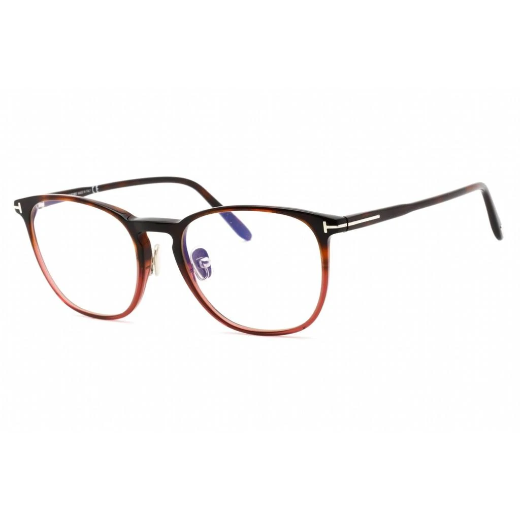 商品Tom Ford|Tom Ford Unisex Eyeglasses - Full Rim Shiny Burgundy Metal Round Frame | FT5700-B 054,价格¥726,第1张图片