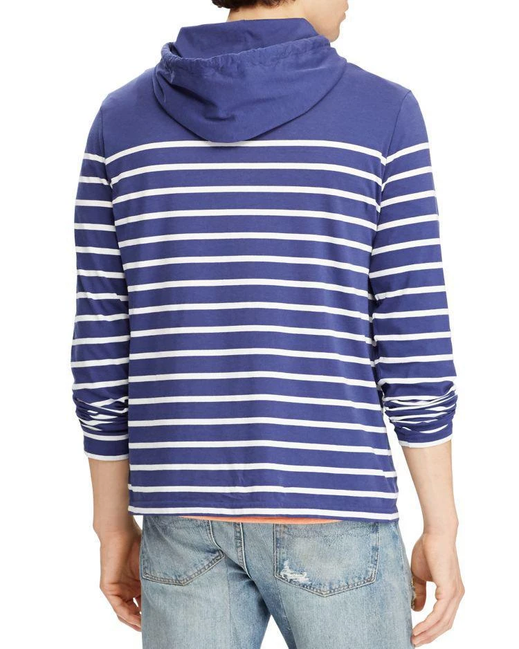 商品Ralph Lauren|Striped Weathered Custom Slim Fit Hooded Sweatshirt,价格¥329,第2张图片详细描述