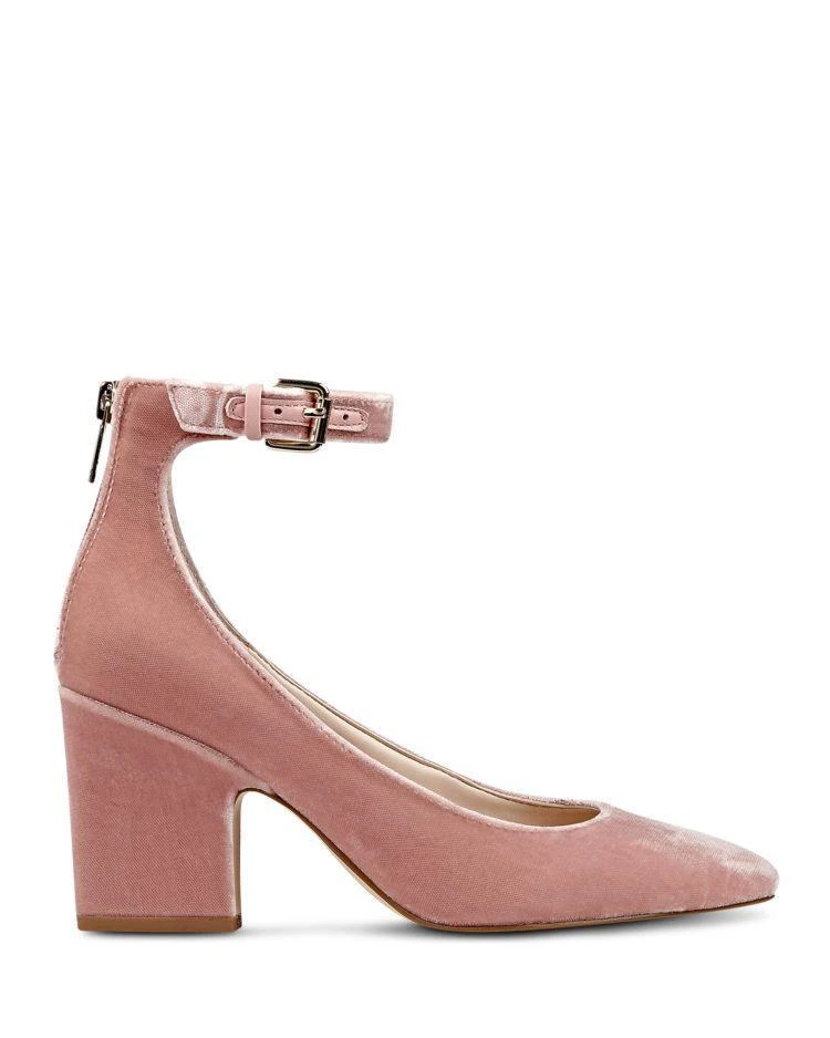 商品Marc Fisher|Marc Fisher LTD. Anisy Velvet Ankle Strap Pumps ,价格¥432,第2张图片详细描述